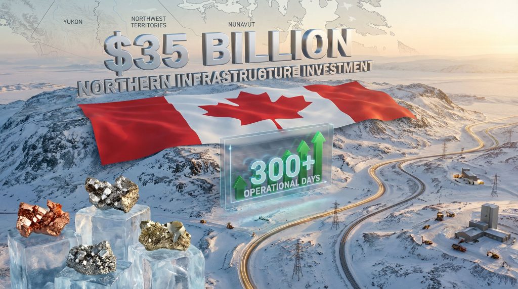 Canada's northern infrastructure boost visualized with map.
