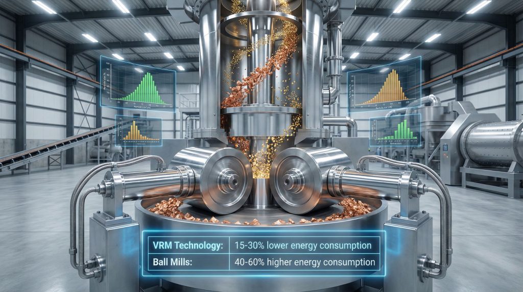Metso and Loesche's energy-efficient grinding technology.