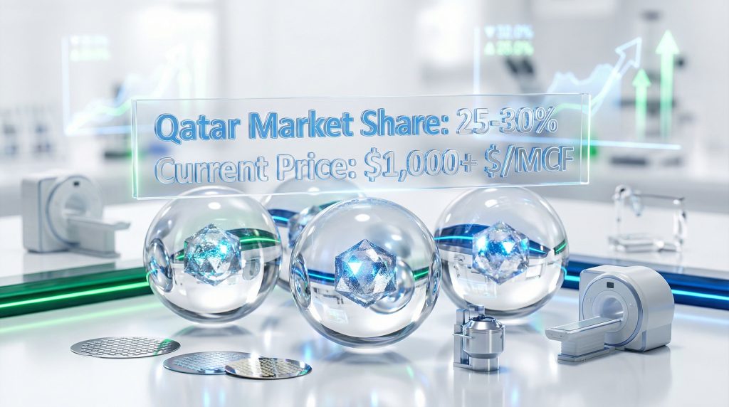 Helium supply shock impacts Qatar market.