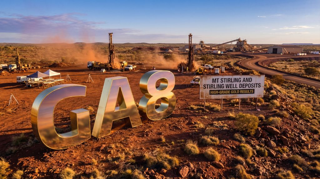 Goldarc Resources Ltd-GA8-GA8 gold mining operations in desert.