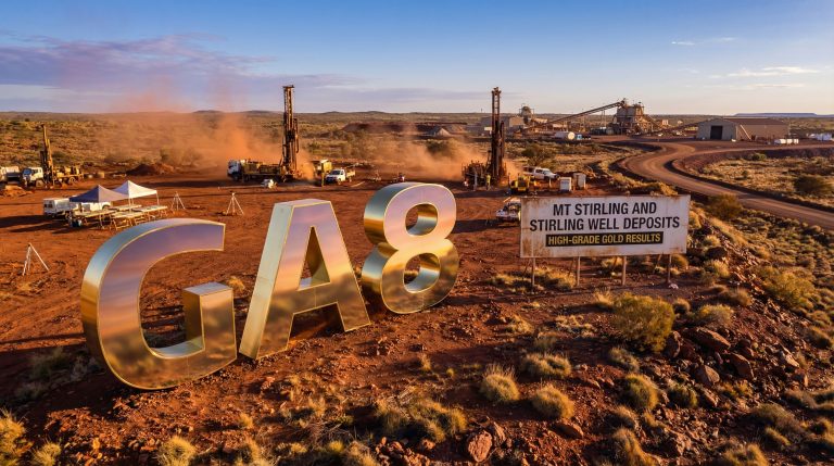 Goldarc Resources Ltd-GA8-GA8 gold mining operations in desert.