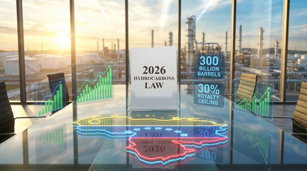 Venezuela Hydrocarbons Law 2026 conference room.