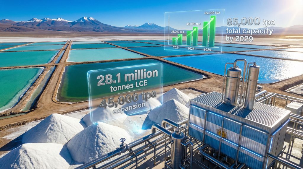 Cauchari-Olaroz lithium expansion facility overview.