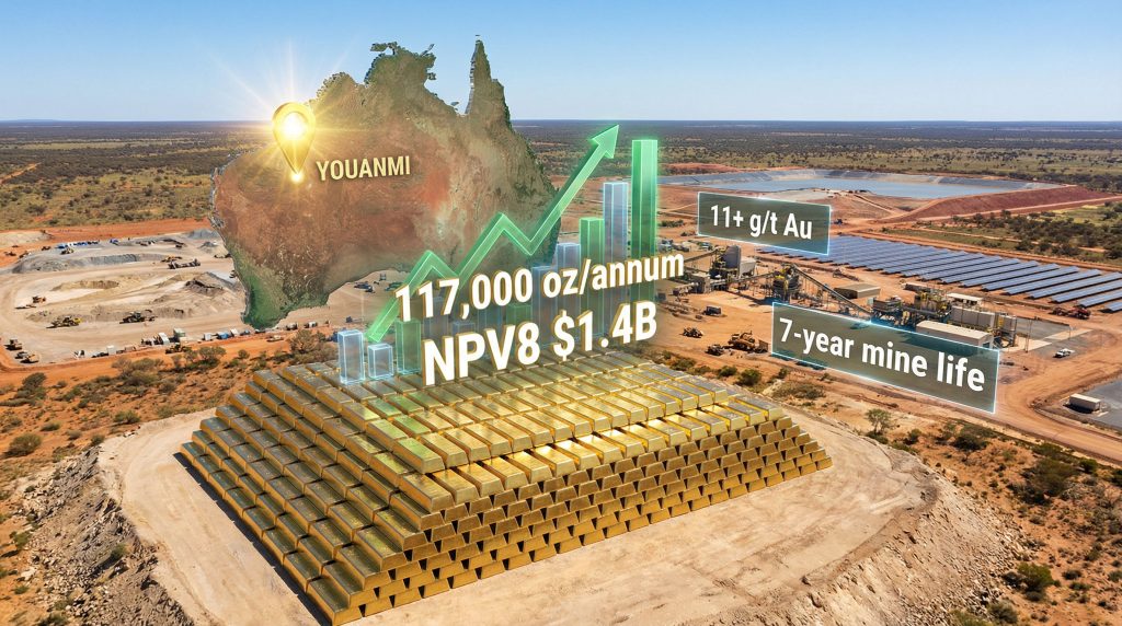Youanmi gold mine development overview and statistics.