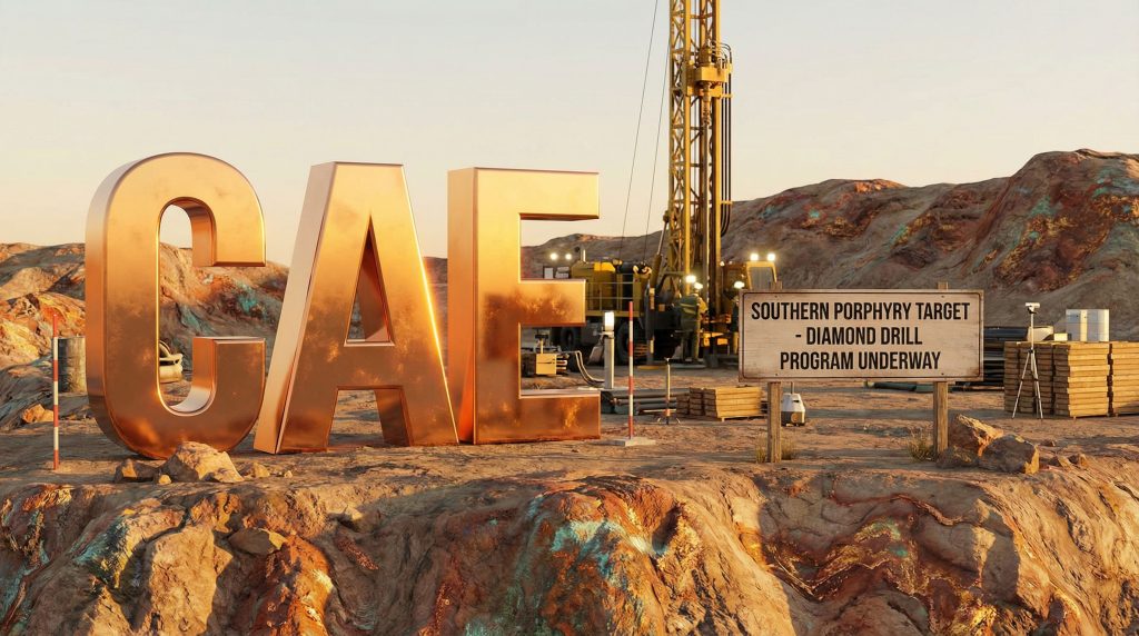 Cannindah Resources Ltd-CAE-CAE mining site with drilling equipment.