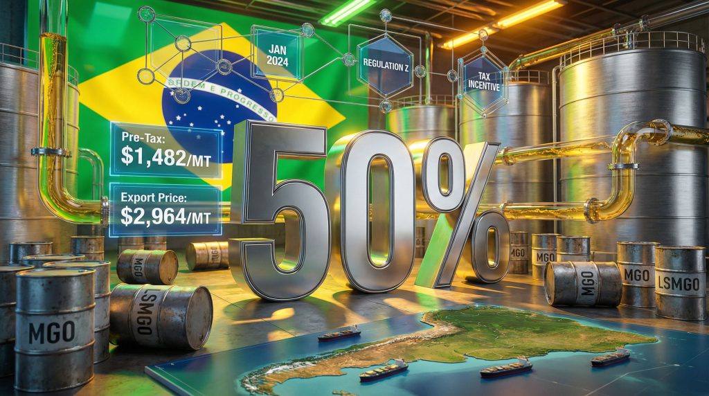 Brazil's MGO demand dips from export tax.