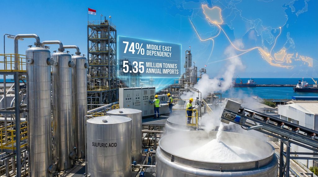 Nickelmakers' sulphur supply affected by Gulf disruption.