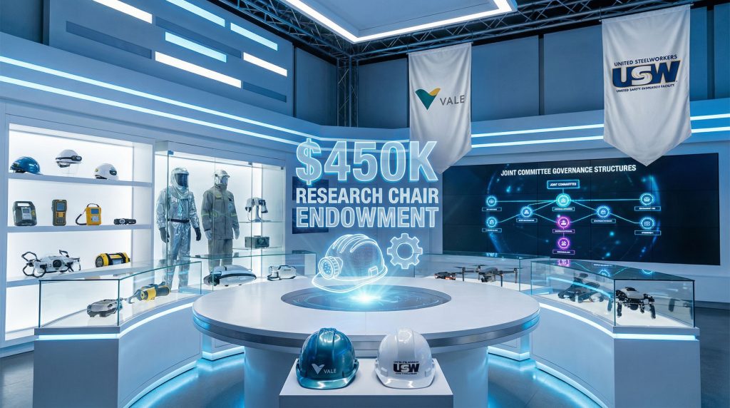 Vale and USW announce $450K research endowment.
