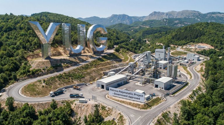 Yugo Metals Ltd-YUG-Petrovo polymetallic project site in mountains.