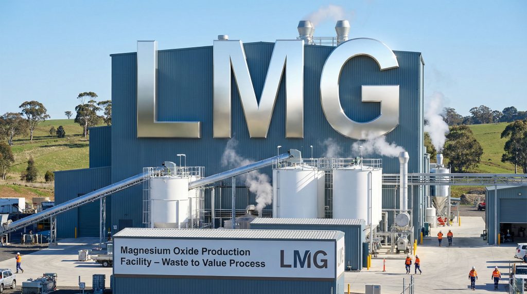 Latrobe Magnesium Ltd-LMG-LMG facility with industrial equipment and workers.