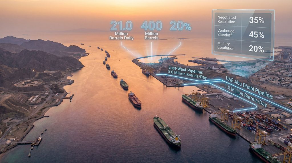 Strait of Hormuz conflict: Oil transportation overview.