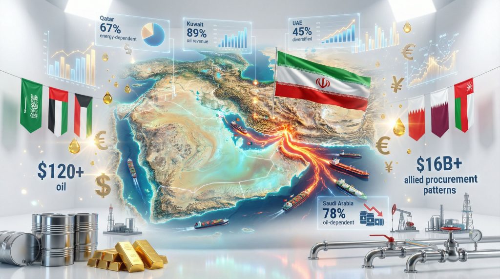 Middle East oil trade and economic impact.