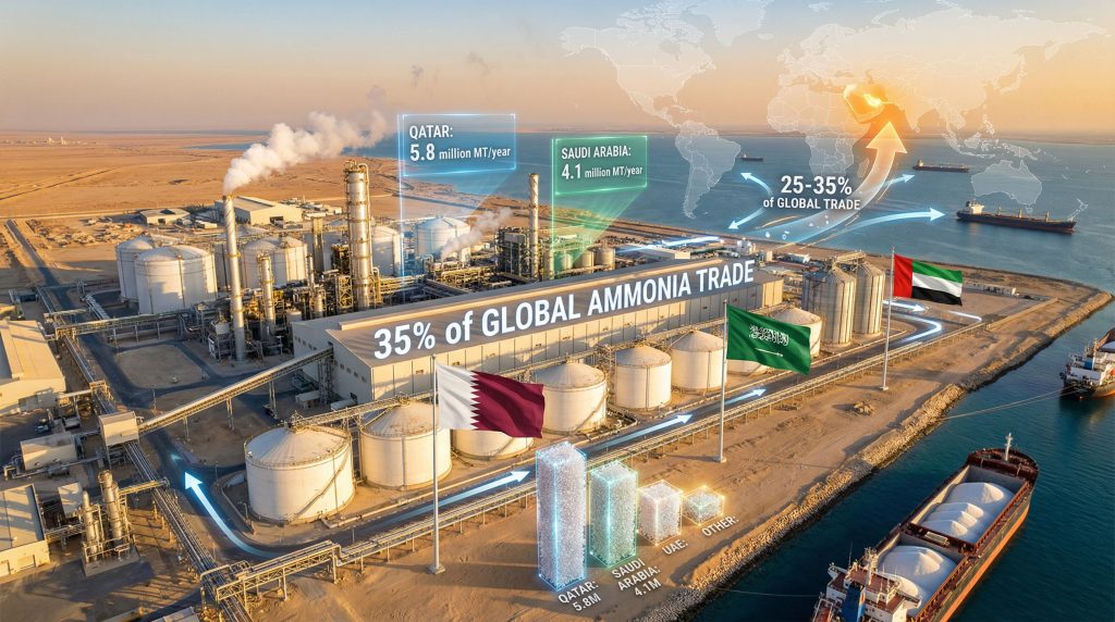Middle East ammonia trade and impact.