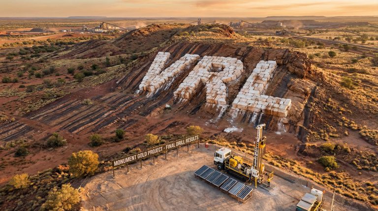 Verity Resources Ltd-VRL-Monument Gold Project announcement at mine site.