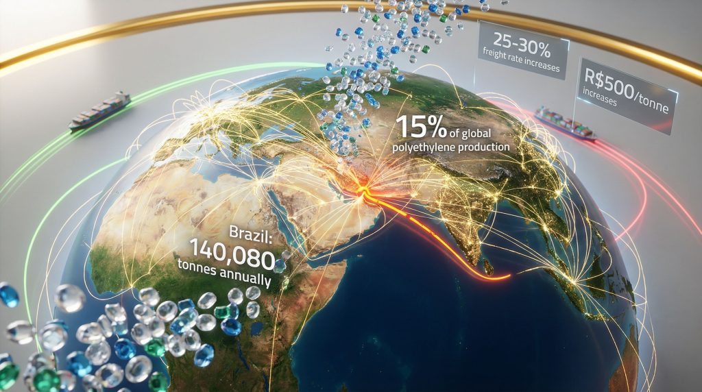 Middle East disruption impacts global polymer supply.