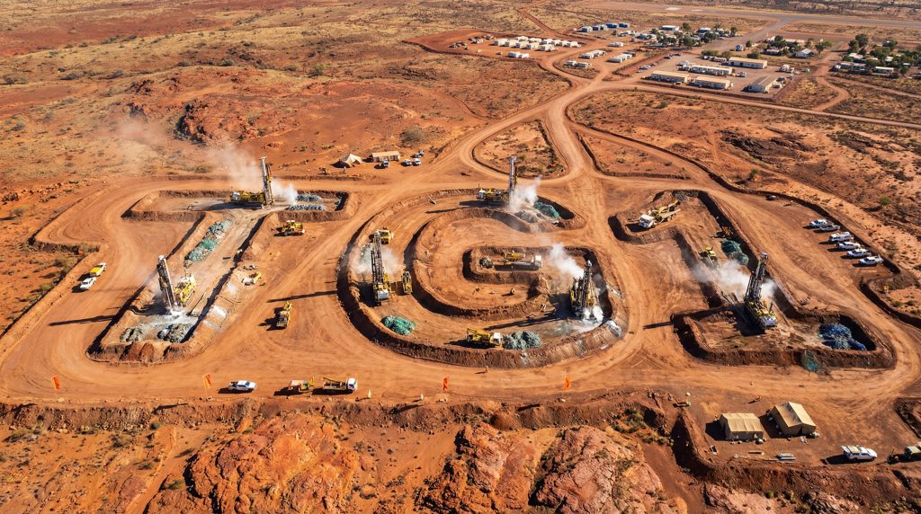 Techgen Metals Ltd-TG1-TG1 mining site aerial view.