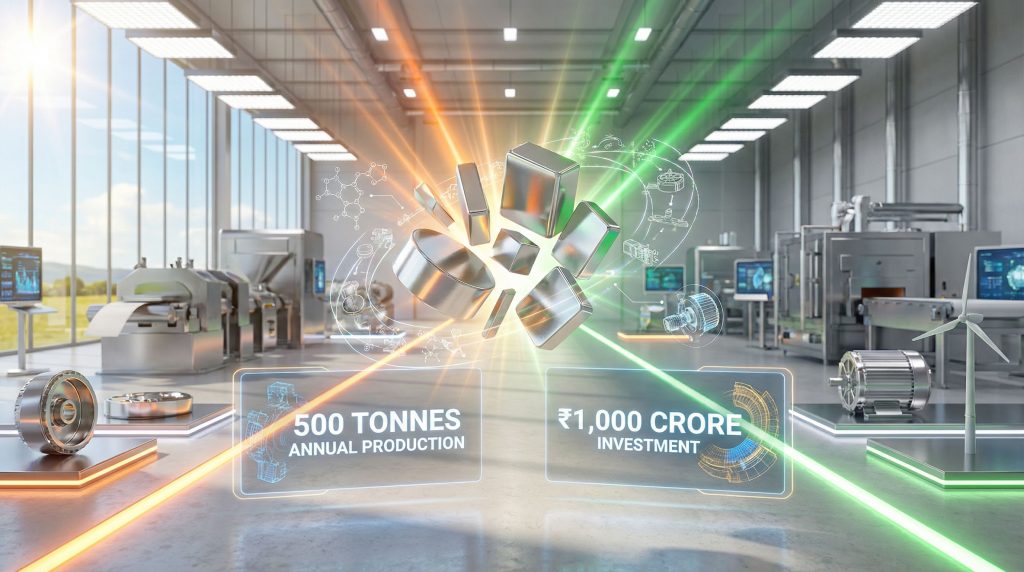 Hyderabad pilot plant for rare earth magnets.