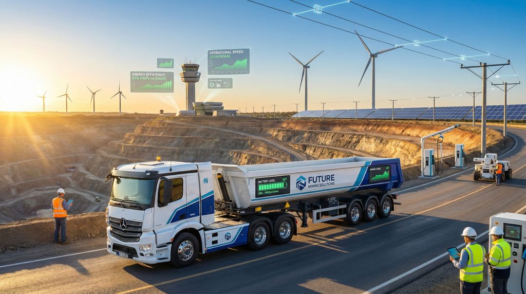 Sustainable mining with electric technologies.