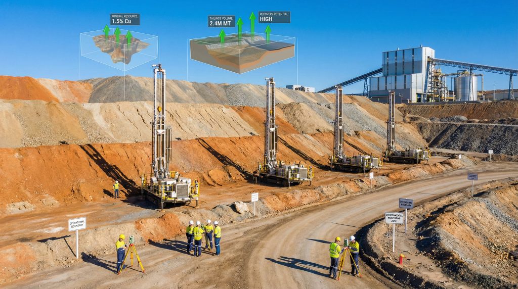 Mining site under exploration, Quiulacocha Tailings Project.