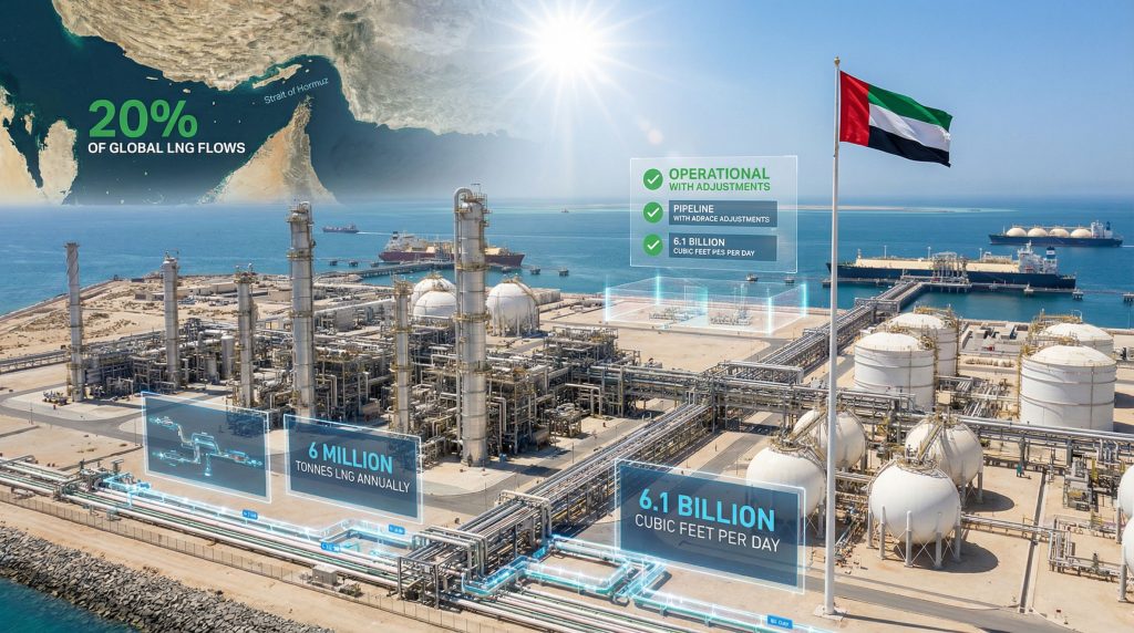 ADNOC Gas operations impact at Strait of Hormuz.