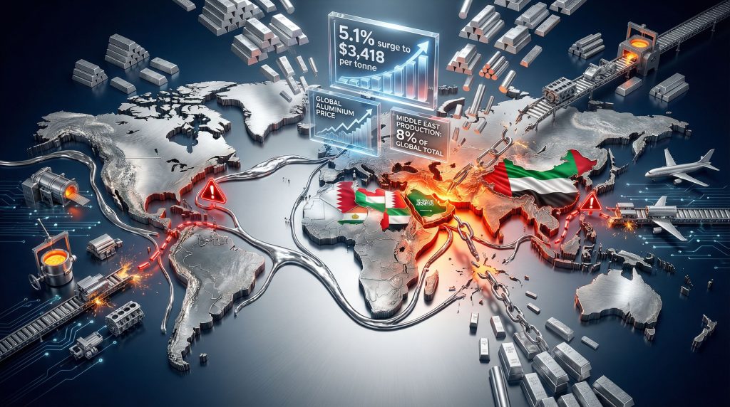 Aluminium Bahrain force majeure impacts global supply.