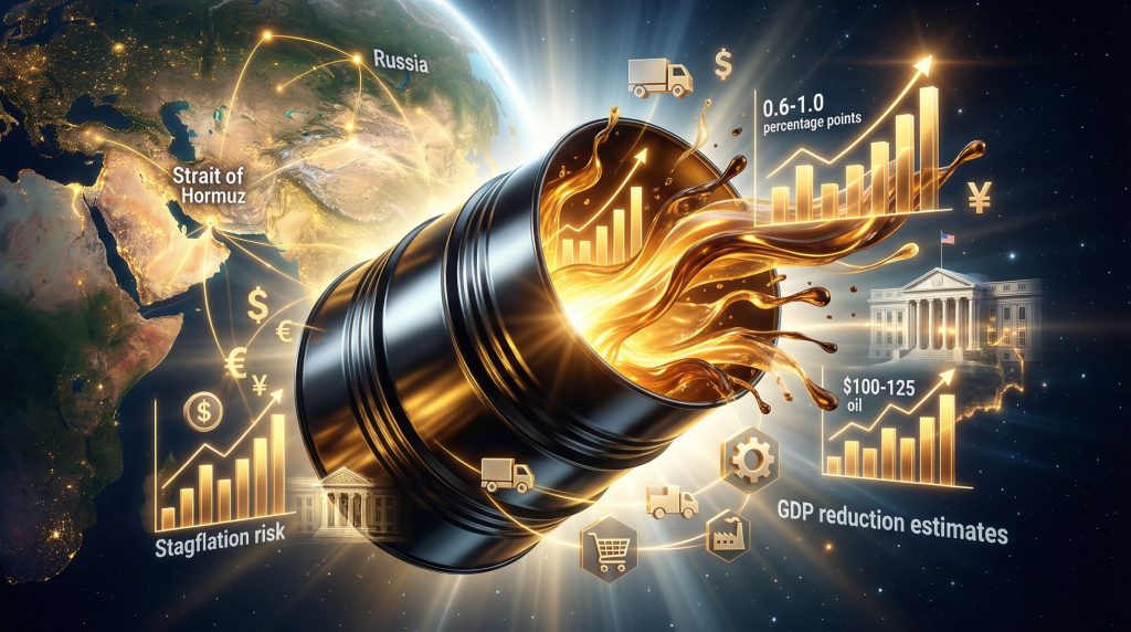 Oil barrel impact on global economy.