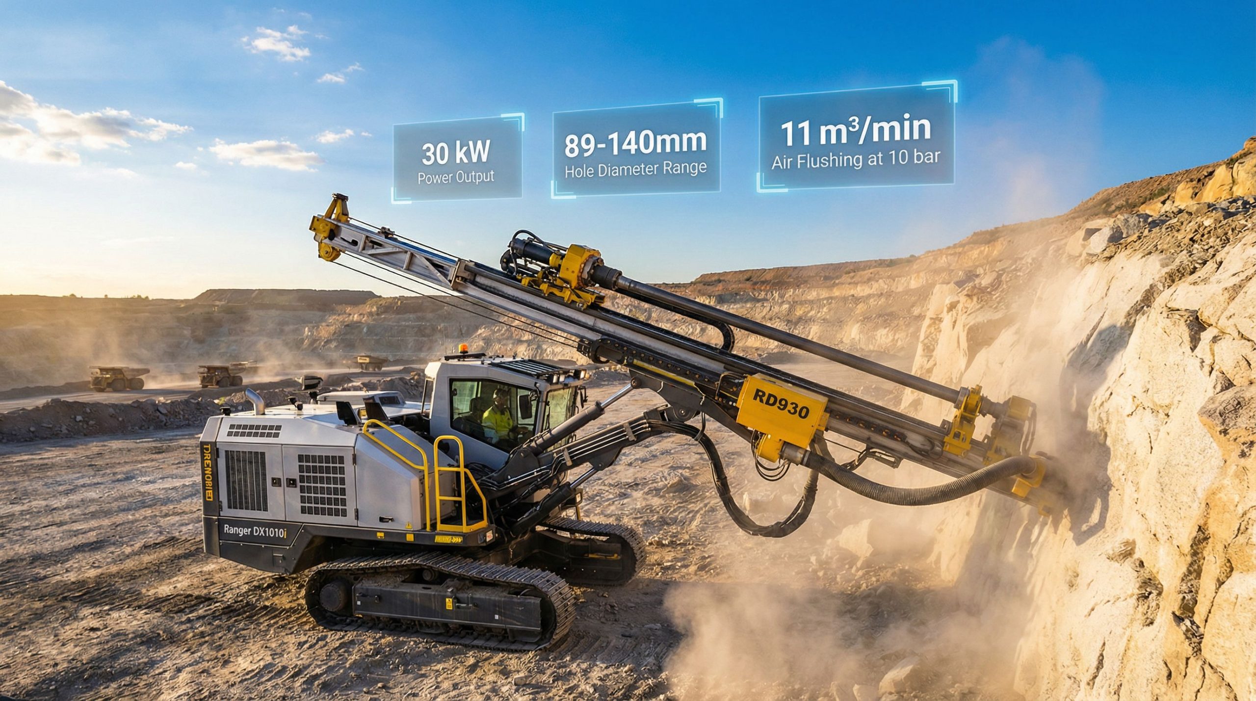 Ranger DX1010i Drill Rig: Long-Feed Mining Technology