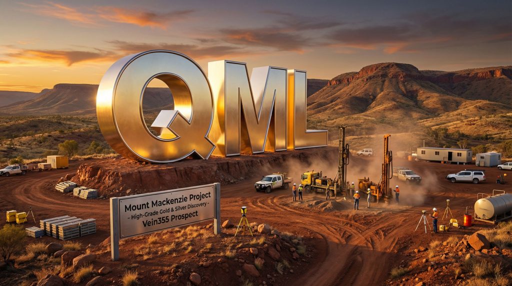 Qmines Ltd-QML-QML mining project in rugged landscape.