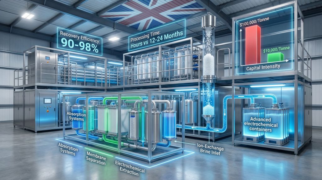 Direct lithium extraction facility in UK.