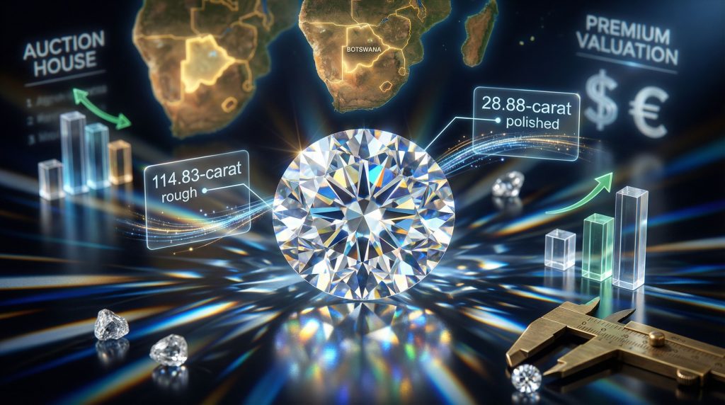 Botswana's rare diamond auction highlights.