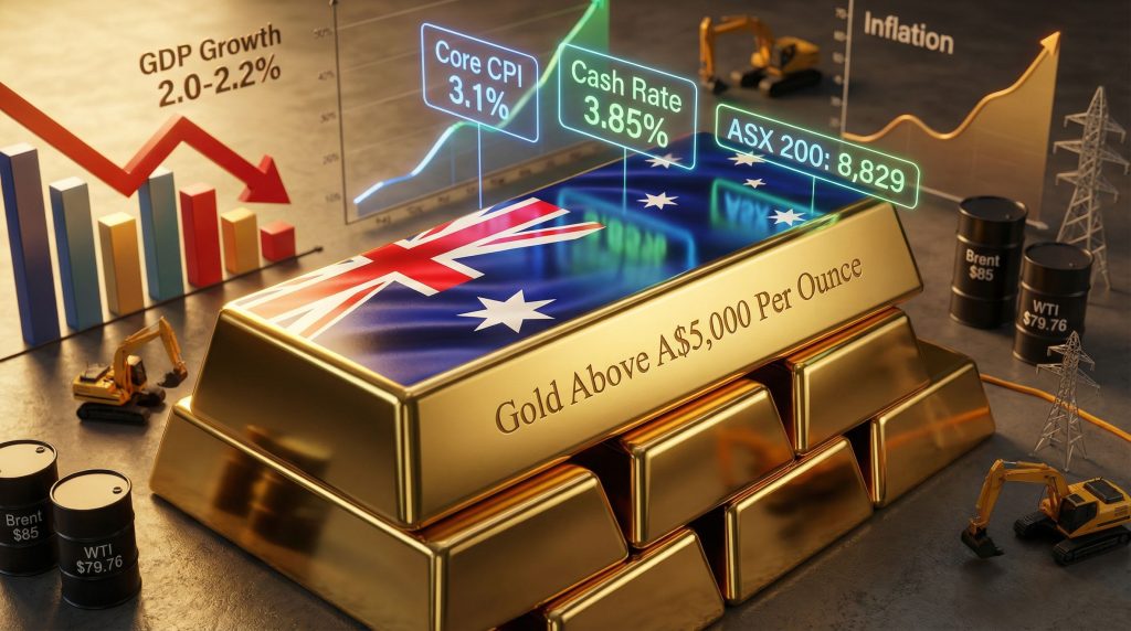 Australian economy grapples with stagflation concerns.