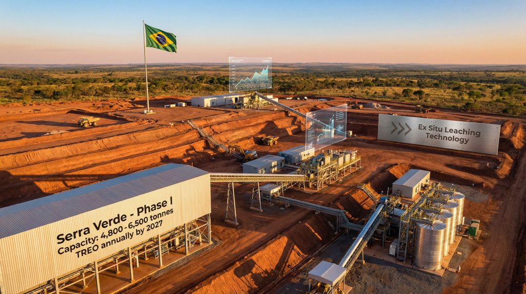 Serra Verde rare earth production expansion site.
