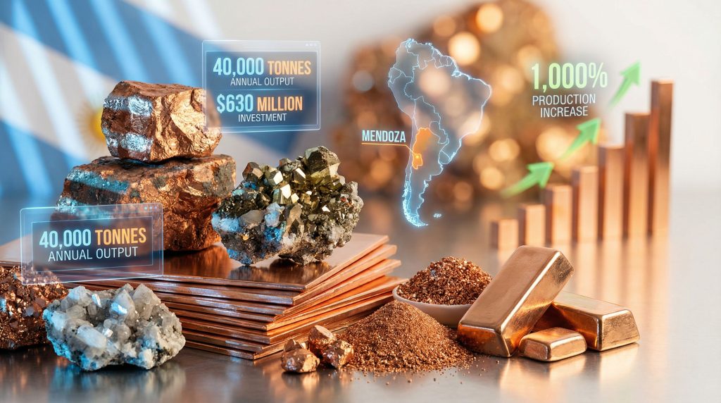 Mendoza copper project highlights investment growth.