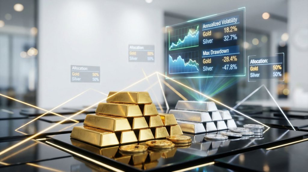 Gold vs. Silver: Investment strategy visualized.