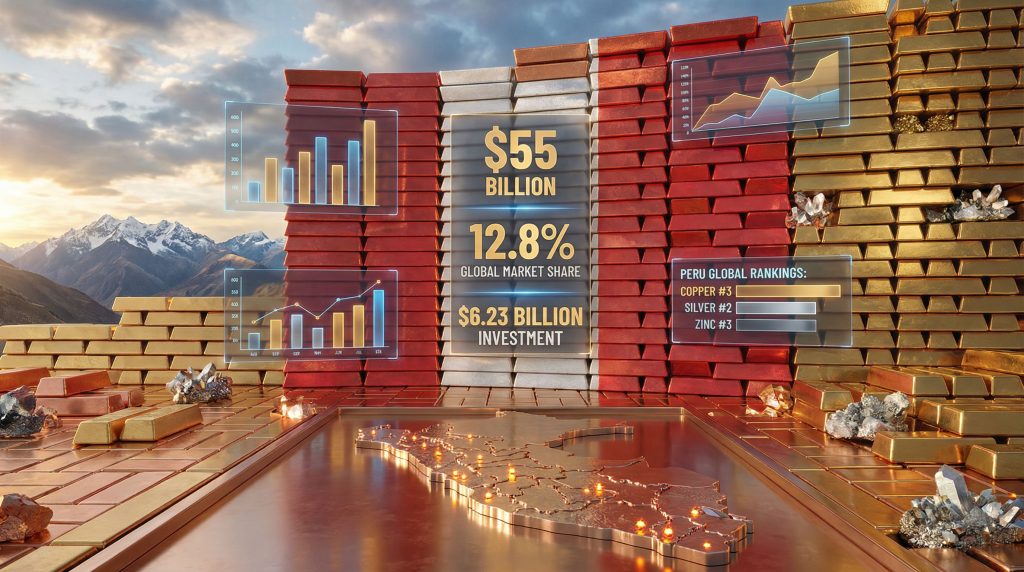 Peruvian mining exports 2025: statistics and rankings.