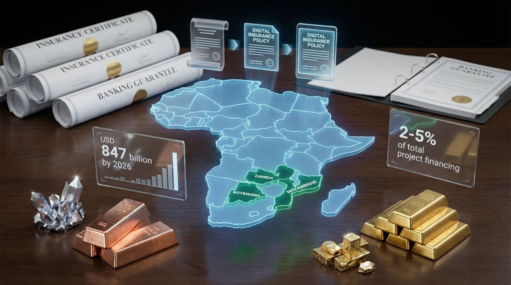 Africa's mining rehabilitation guarantee visualized innovatively.