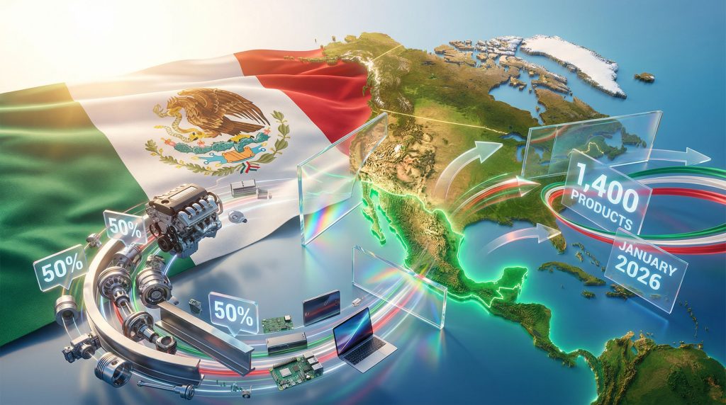 Mexico imposes tariff hikes on imports.
