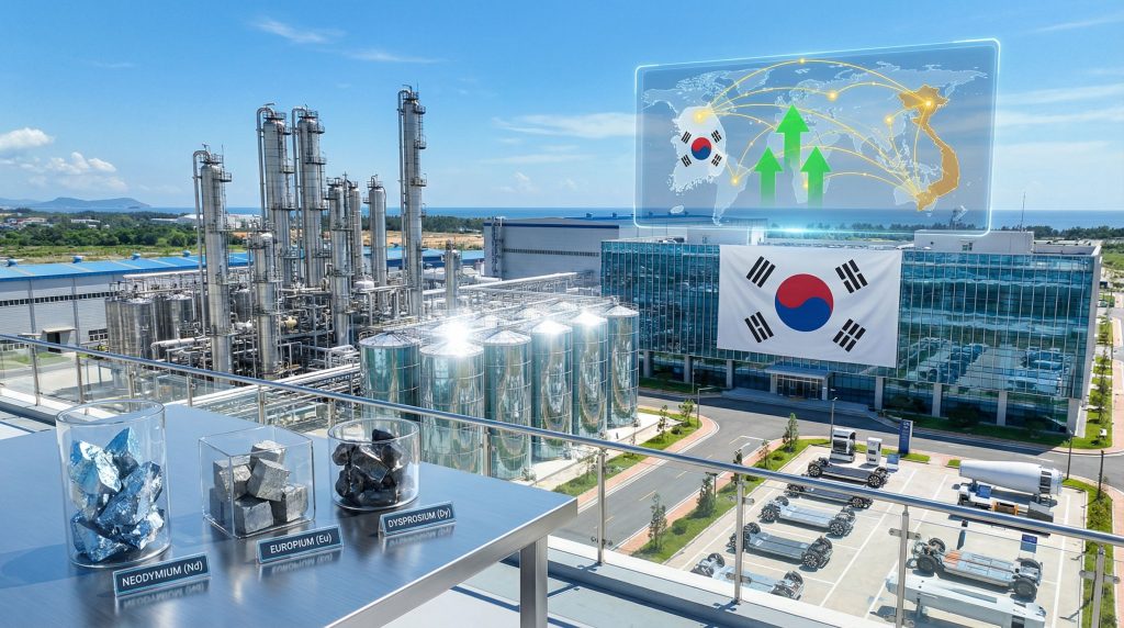 South Korea's facility for rare earths deal.