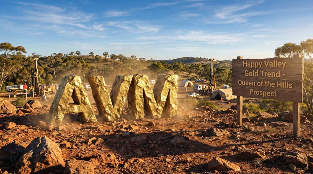 Advance Metals Ltd-AVM-AVM gold mining site with sign.