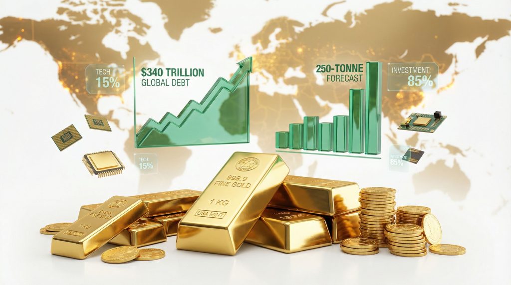Gold outperforms stocks, showcasing financial trends.