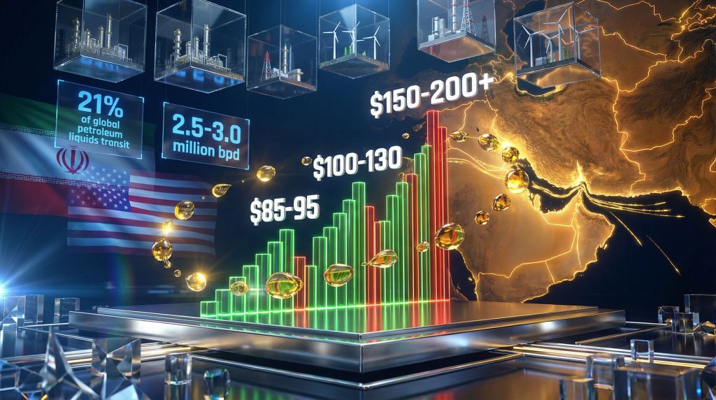 US-Iran war impact on oil prices visualization.