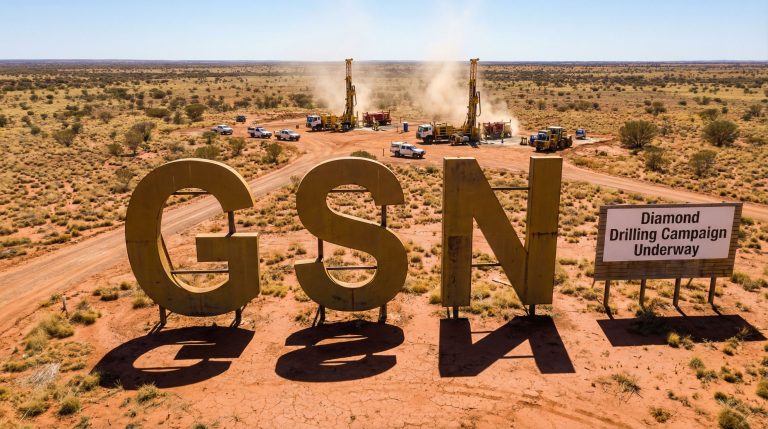 Great Southern Mining Ltd-GSN-GSN drilling site with large letters.