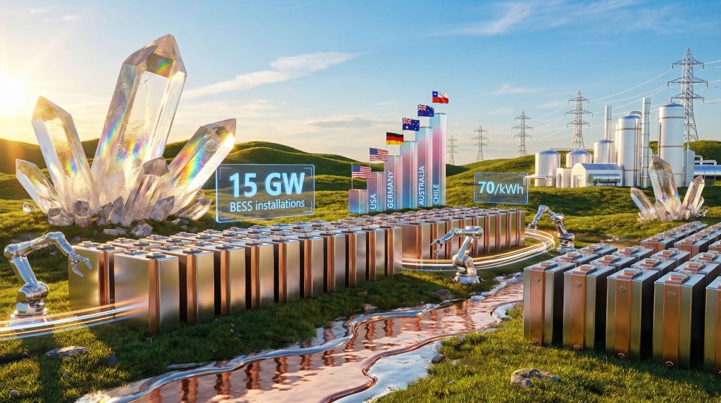 Battery material price rise affects ESS demand.