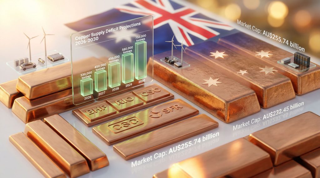ASX copper stocks with market projections.