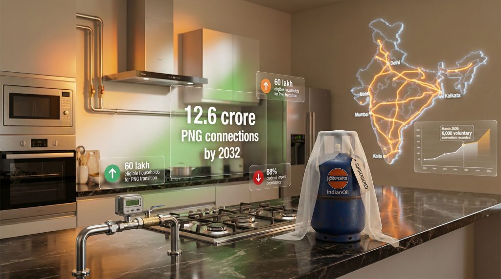 Future projections of LPG connections policy India.
