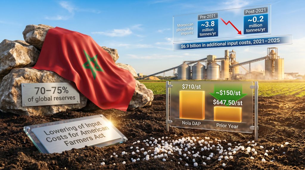 bill to end Morocco phosphate duties infographic