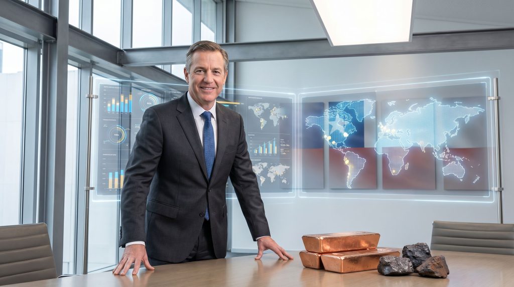 BHP leadership change; executive in office.