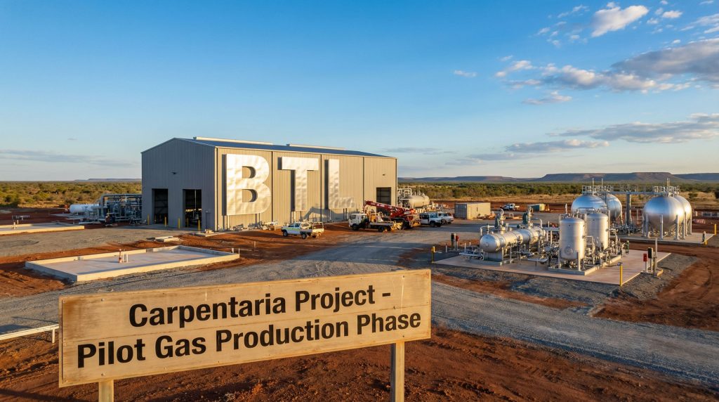 Beetaloo Energy Australia Ltd-BTL-Carpentaria Project gas production site.