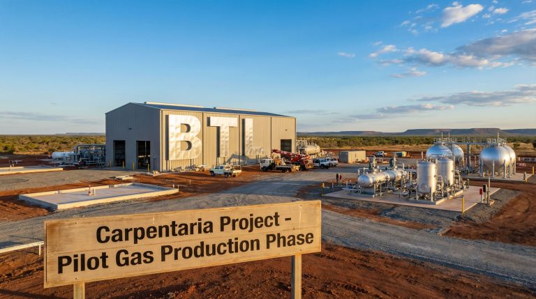 Beetaloo Energy Australia Ltd-BTL-Carpentaria Project gas production site.