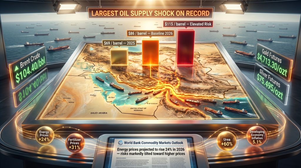 World Bank energy prices Middle East war chart